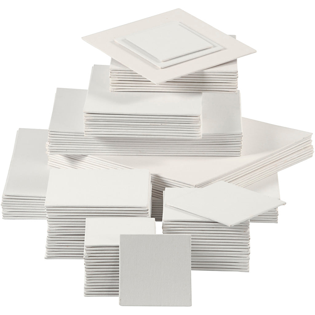 Panneau de toile Creativ company, 280 gr, blanc, 108 pièces 1 boîte