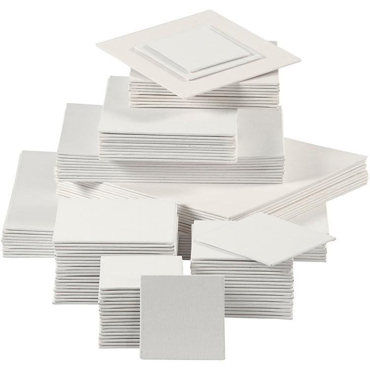 Panneau de toile Creativ company, 280 gr, blanc, 108 pièces 1 boîte
