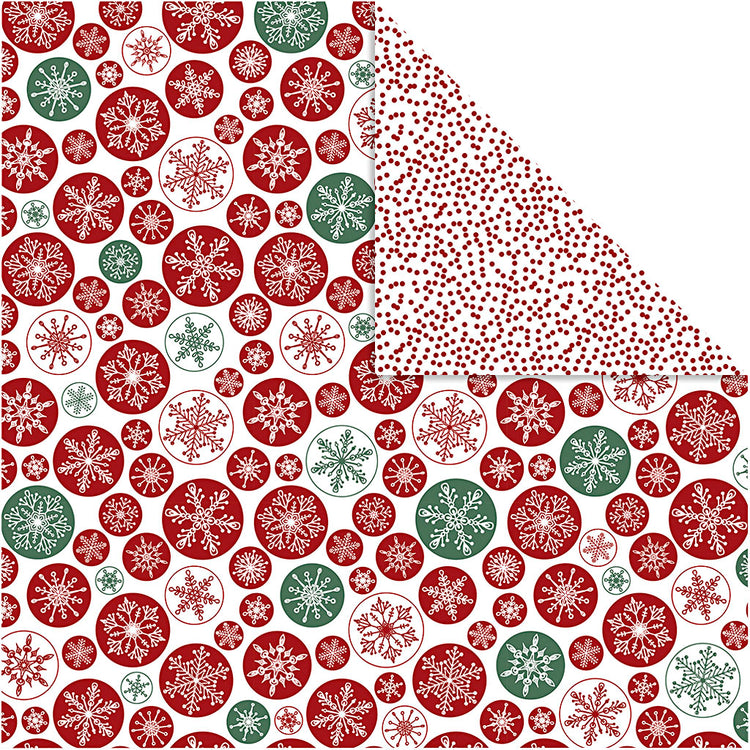 Papier design Vivi Gade, points de cristal de glace, feuille 30,5x30,5 cm, 180 gr, 5 feuilles 1 boîte