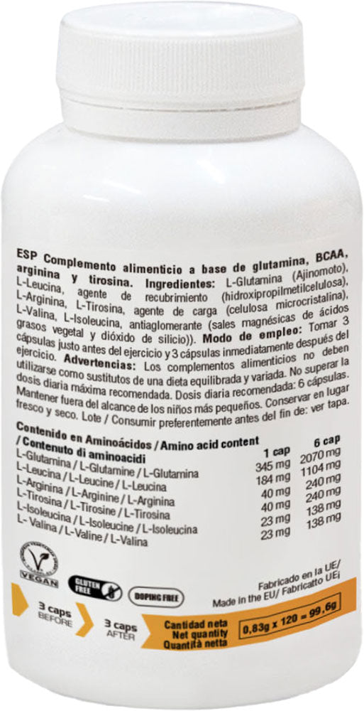 226ers 6,4 amino+ 120 gélules