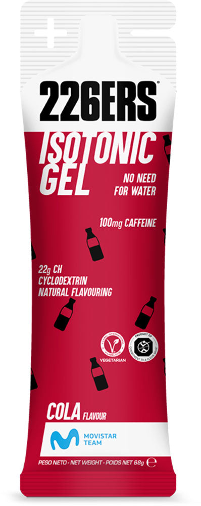 226ers gel isotonique 100mg caféine cola 68g
