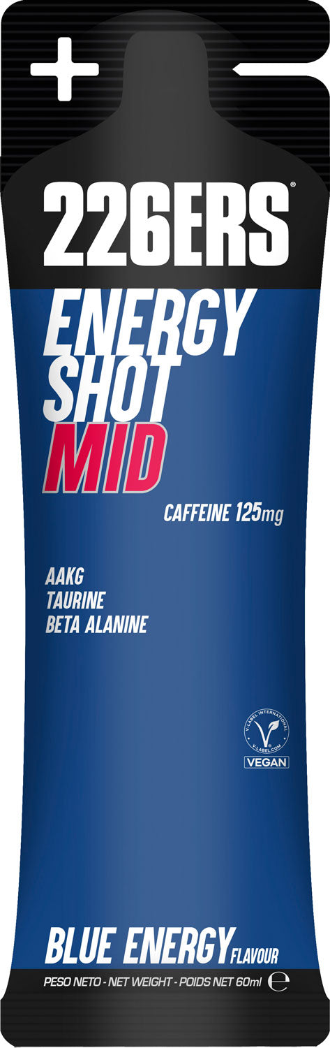 226ers Energy Shot Mid 125mg Caféine Blue Energy Stick 60ml