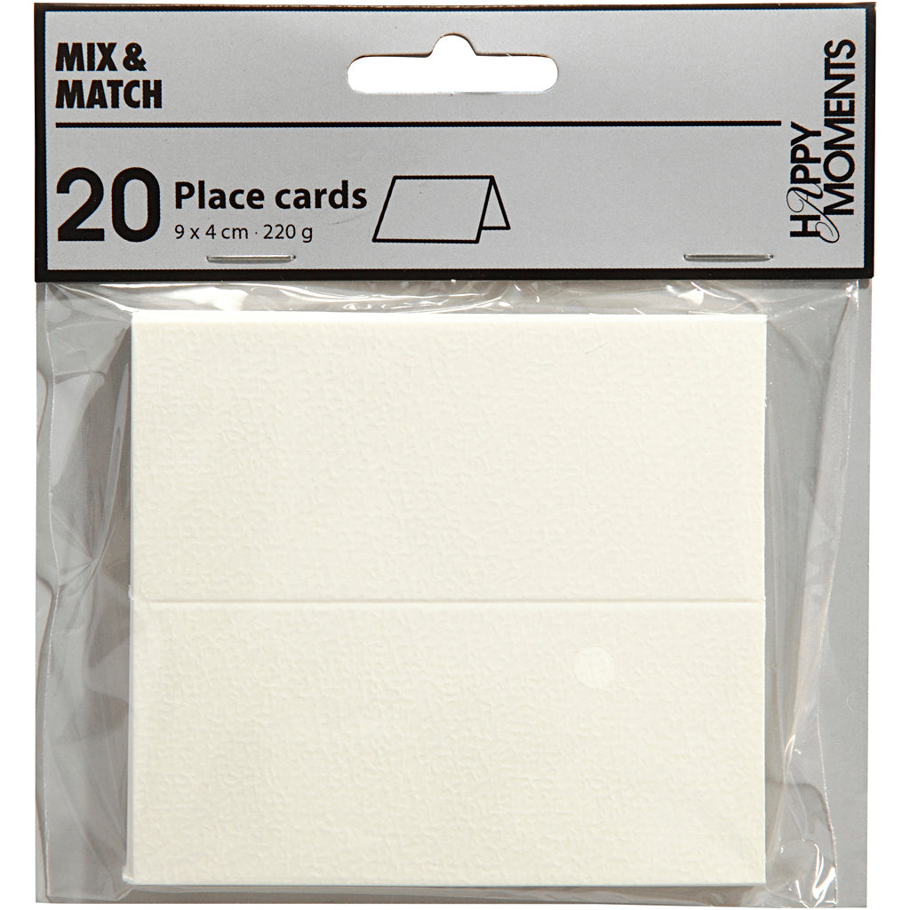Cartes de nom de la société Creativ White, 20e.