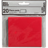 Cartes de visite d'entreprise Creativ, format 9x4 cm, 220 g, rouge, 20 pièces, 1 boîte