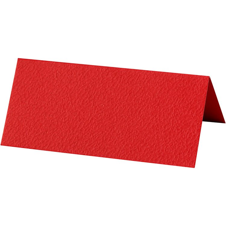 Cartes de visite d'entreprise Creativ, format 9x4 cm, 220 g, rouge, 20 pièces, 1 boîte