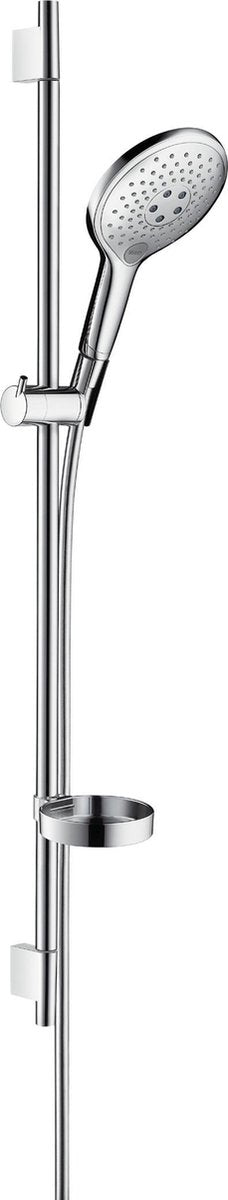 Hansgrohe raindance select s 150 unique puro ensemble de barre coulissante - 90 cm - chrome - 3 types de jets - douchette à main diamètre 150 mm