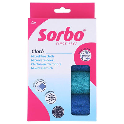 Chiffon en microfibre recyclé Sorbo 4 pièces