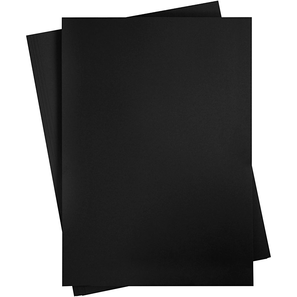 Carton d'entreprise Creativ, feuille 50x70 cm, 270 gr, noir, 10 feuilles 1 boîte