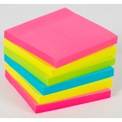Notes autocollantes supplémentaires Office Depot couleurs néon