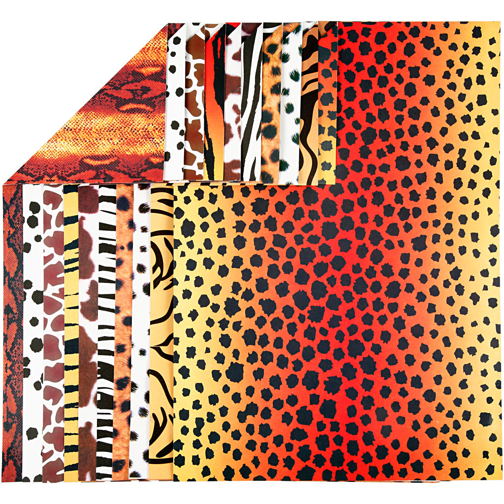 Carton de motifs animaux A4, 10 feuilles