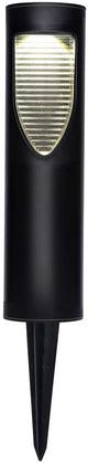 Éclairage de jardin solaire Grundig - lampe de jardin avec piquet - éclairage extérieur - lumière LED blanc chaud - IP44 protégé contre les éclaboussures - durée de combustion 6-8 heures - noir