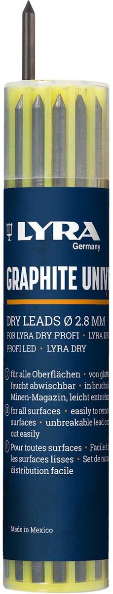 Recharge graphite Lyra - mines sèches 12 pièces.
