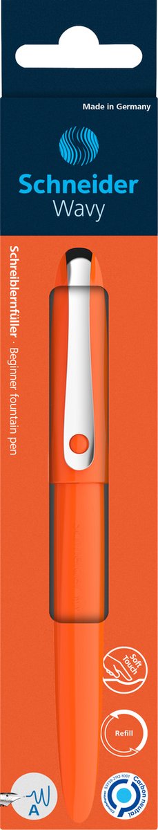 Schneider instruments d'écriture stylo plume schneider - ondulé - orange - s-162116