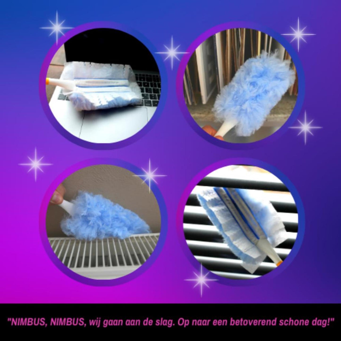 Nimbus Magic Duster Starterkit Holder avec 4 recharges