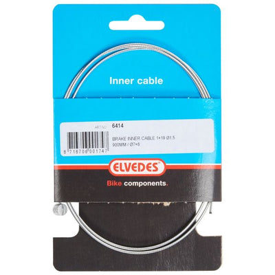 Elvedes Rem Binnenkabel 900 mm 1 × 19 fil galvanisé Ø1,5 mm avec-diable Ø7 × 6 mm