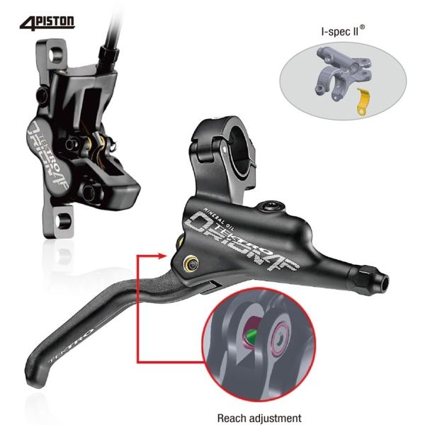 TEKTRO HD-M745 Disc hydraulique Frein de disque RH 1800 mm noir