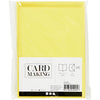Cartes et enveloppes d'entreprise Creativ, format carte 10,5x15 cm, format enveloppe 11,5x16,5 cm, 110+220 gr, jaune, 6 set 1 boîte