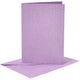 Cartes et enveloppes d'entreprise Creativ, format carte 10,5x15 cm, format enveloppe 11,5x16,5 cm, nacre, 120+210 gr, violet, 4 set 1 boîte