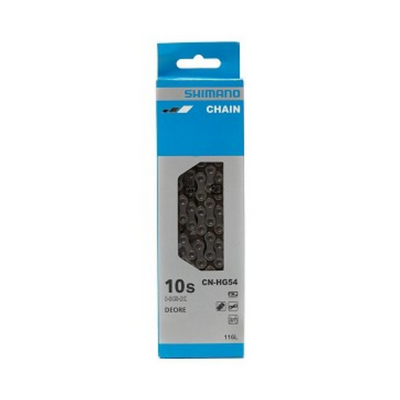 Chaîne Shimano HG54 10 vitesses - Groupe VTT 10v - Argent - 116 maillons