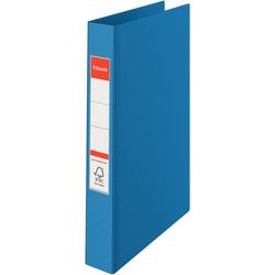 Classeurs à anneaux Esselte PP A4 largeur de dos 35 mm bleu mécanisme porte-étiquette 23 anneaux