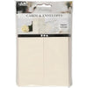 Enveloppe pour carte en nacre Creativ company, format carte 10,5x15 cm, format enveloppe 11,5x16,5 cm, 230+120 gr, blanc cassé, 10 sets 1 boîte