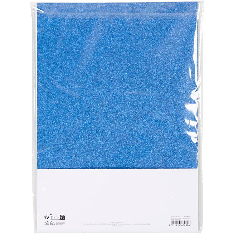 Carton pailleté, A4, les couleurs peuvent varier, 250 gr, 10 feuilles, 1 boîte