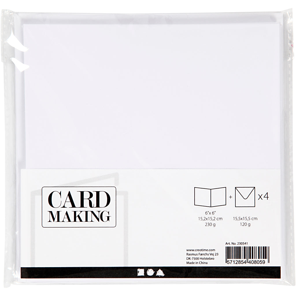 CARIVES CARTES ET enveloppes White, 4e.