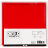 Cartes et enveloppes d'entreprise Creativ, format carte 15,2x15,2 cm, format enveloppe 16x16 cm, 230 gr, rouge, 4 set 1 boîte