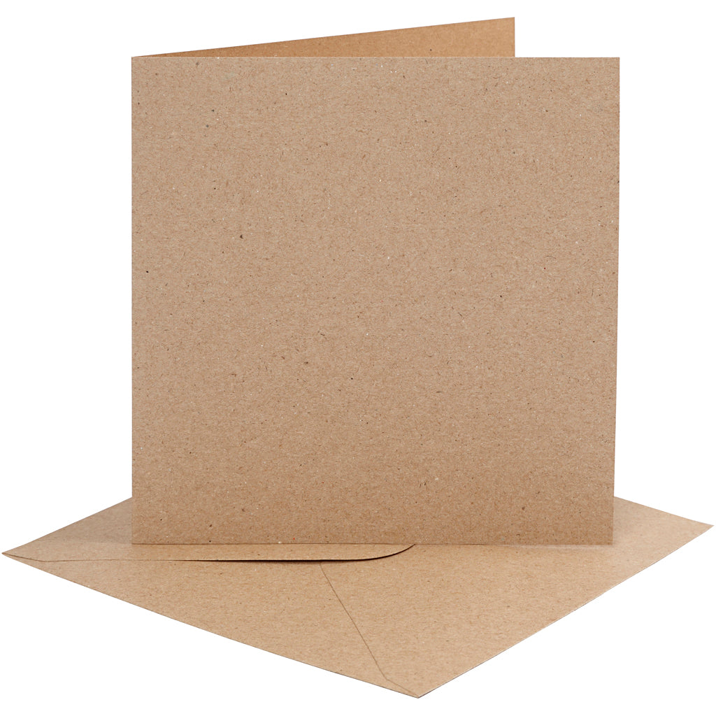 CARIVES CARTES ET ENVELOPE NATURAL, 4ST.