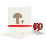 Cartes et enveloppes d'entreprise Creativ, format carte 15,2x15,2 cm, format enveloppe 16x16 cm, 230 gr, différentes couleurs, boîte 12x10 1 boîte - afbeelding 2