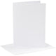 Cartes et enveloppes d'entreprise Creativ, format carte 12,7x17,8 cm, format enveloppe 13,3x18,5 cm, 230 gr, blanc, 4 set 1 boîte