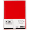 Cartes et enveloppes d'entreprise Creativ, format carte 12,7x17,8 cm, format enveloppe 13,3x18,5 cm, 230 gr, rouge, 4 set 1 boîte