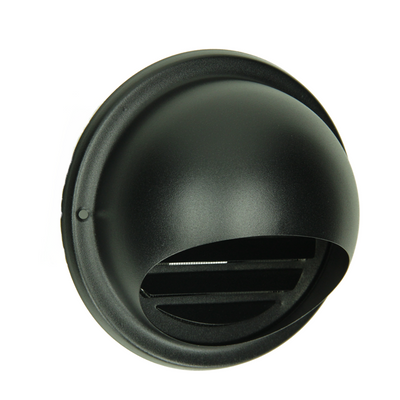 Renson 1066435 - grille à bille en saillie en acier inoxydable noir type 638 ø150mm, en saillie | 2 pièces