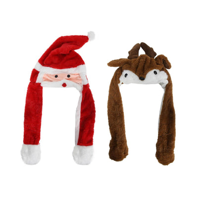 Svenska Living Bonnet de Père Noël renne Père Noël en mouvement 30 cm