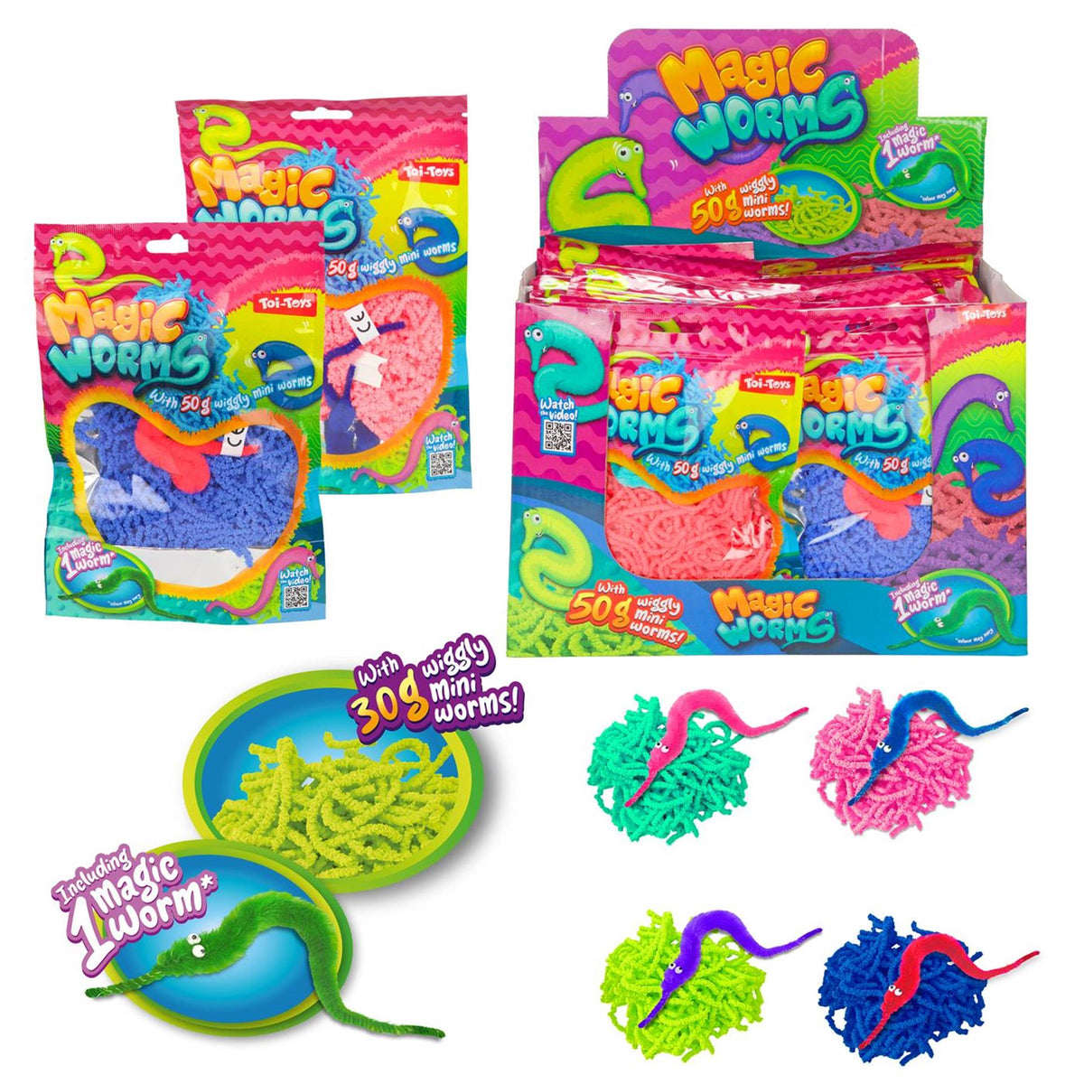 Toi-toys ver magique avec mini vers 50gr
