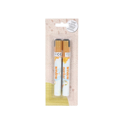 Marqueurs de fenêtre Svenska Living lavables dorés lot de 2