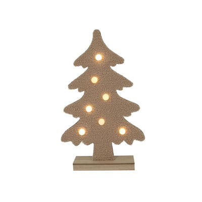 Svenska living sapin de Noël en peluche 7xled chameau 45cm