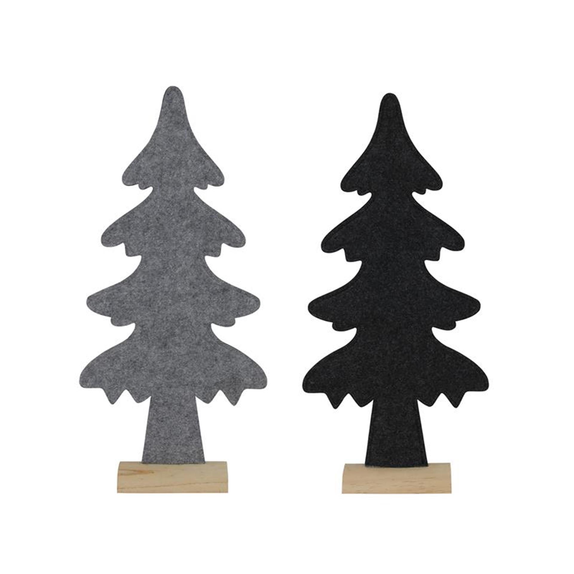 Sapin de Noël vivant Svenska feutre 54cm noir ou gris