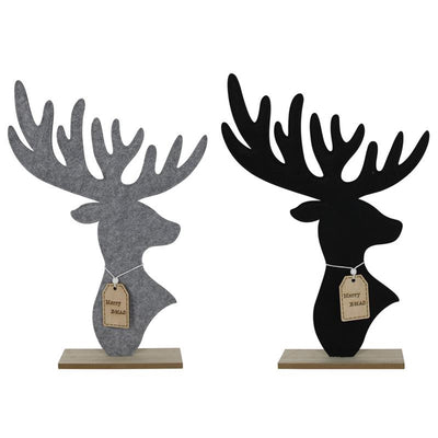 Tête de cerf vivant Svenska feutre 58cm noir ou gris