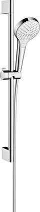 Hansgrohe croma select s vario ecosmart ensemble barre coulissante - 65 cm - chrome blanc - pomme de douche diamètre 110 mm - 3 types de jets