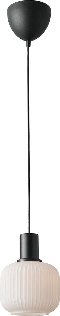Nordlux Milford mini suspension-e27-verre opale noir