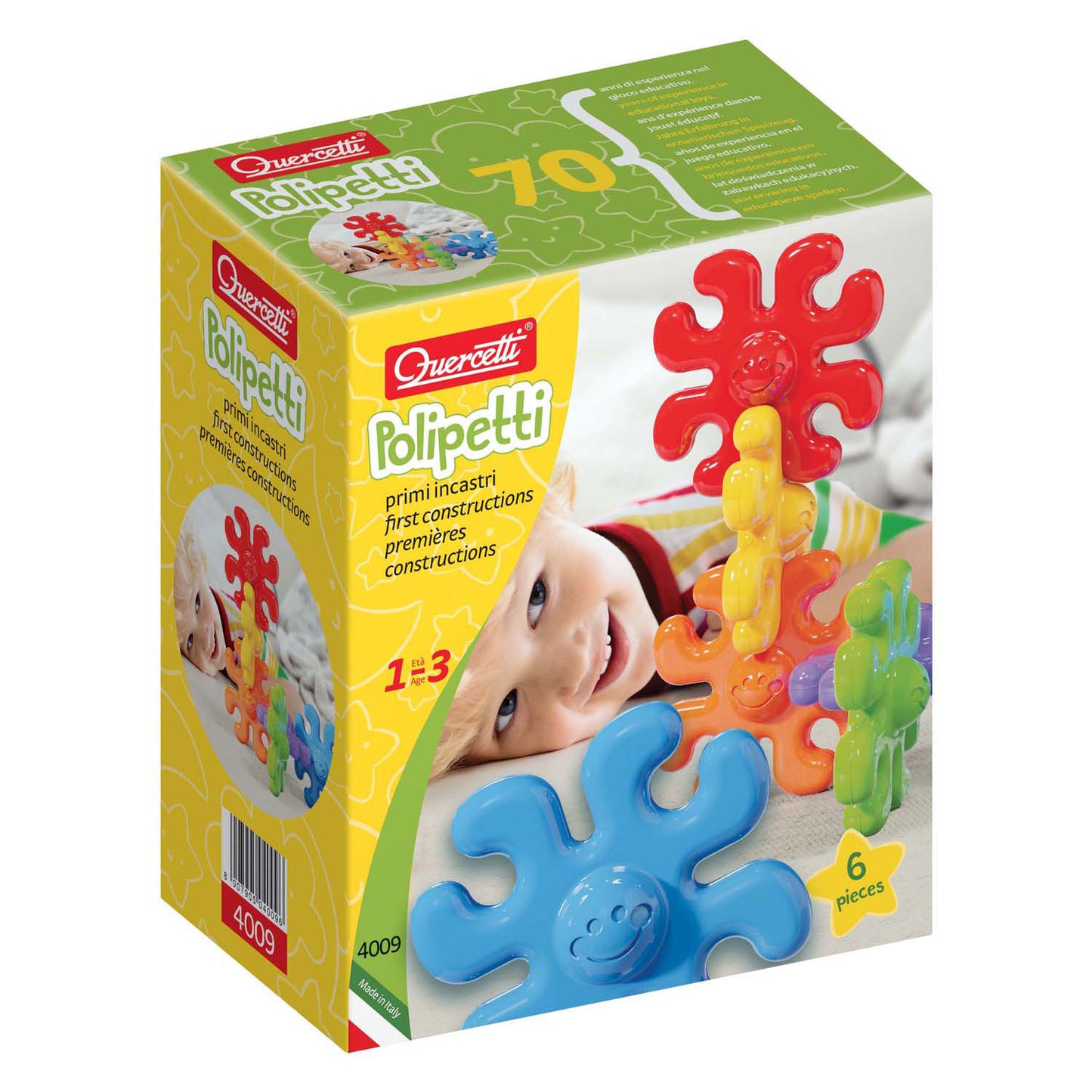 Quercetti Formes de construction Octopus, 6dlg.