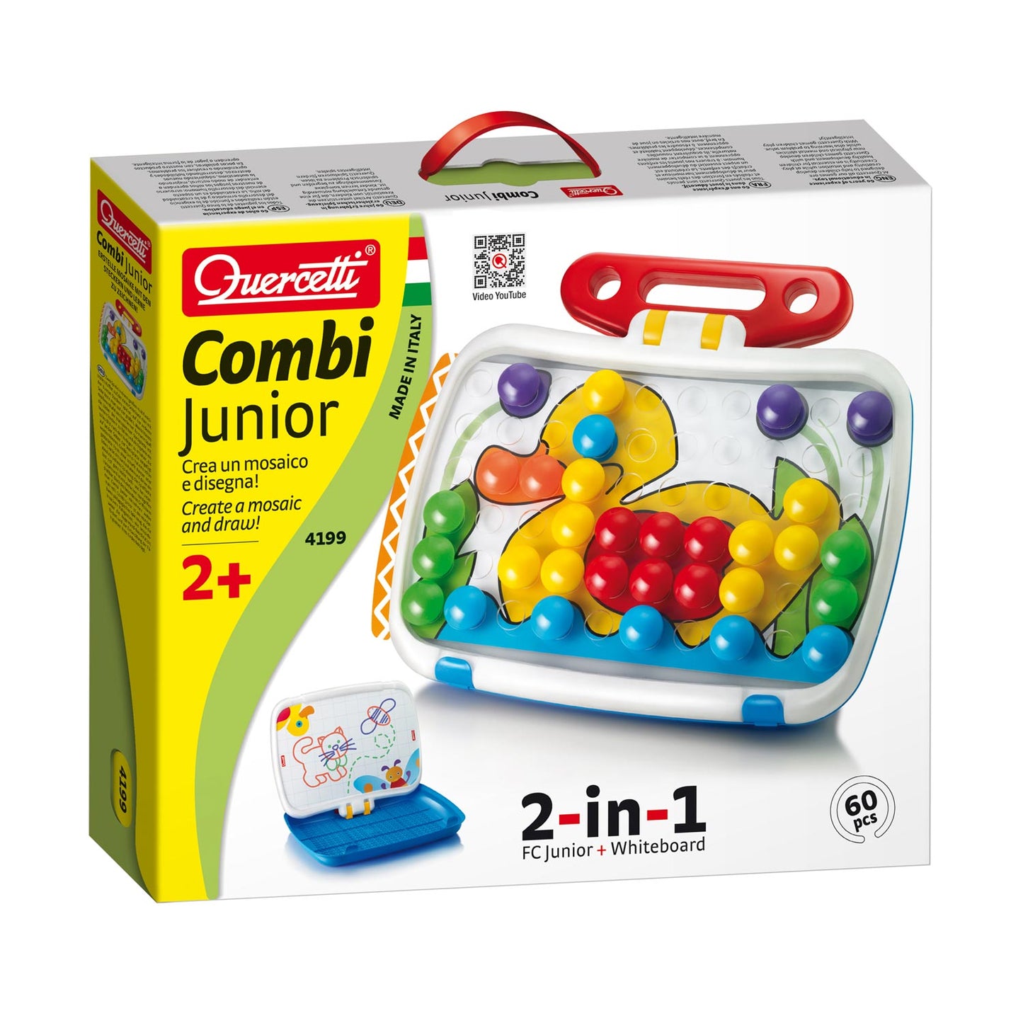 Approche de Quercetti Mosaic Combi Junior, 60 broches