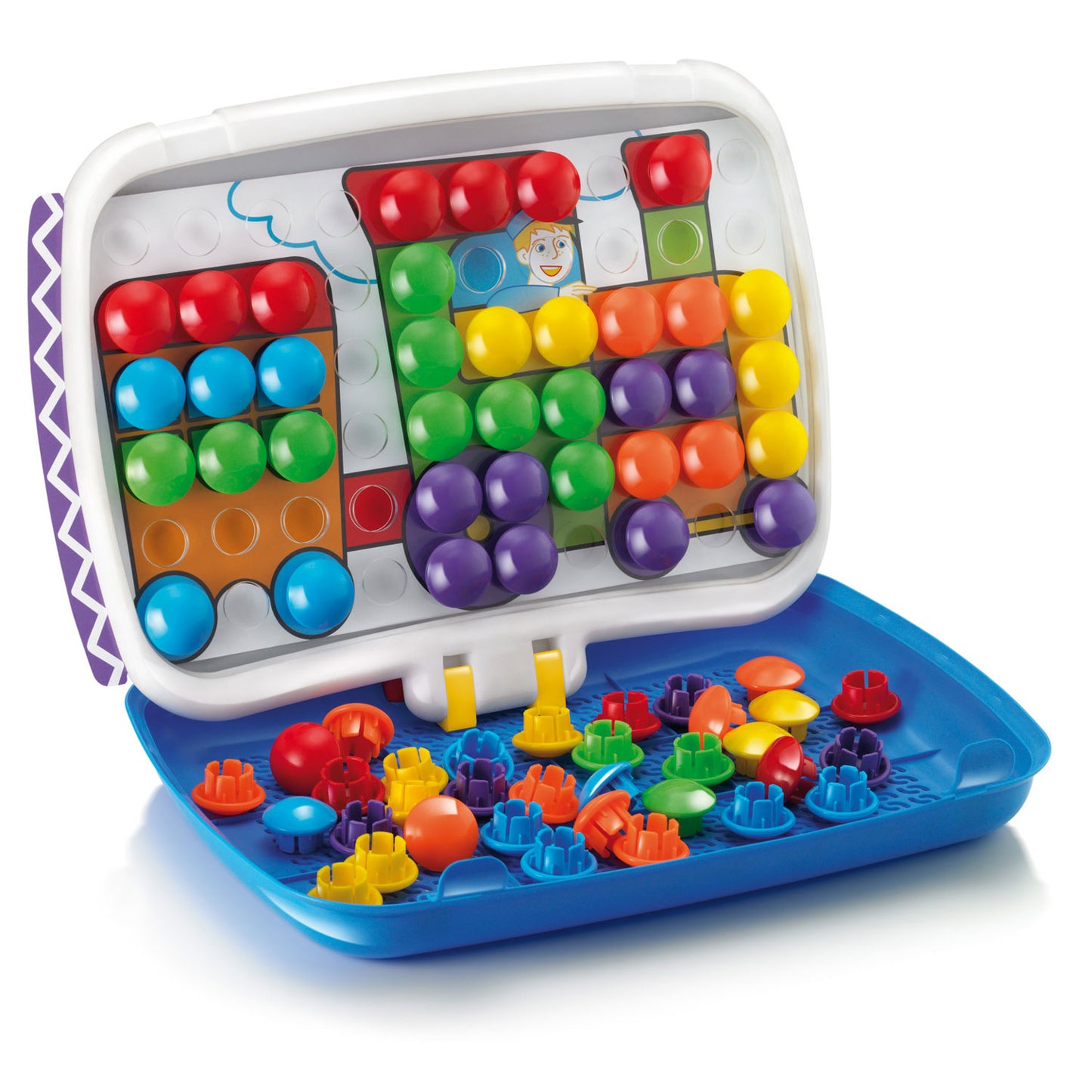 Approche de Quercetti Mosaic Combi Junior, 60 broches