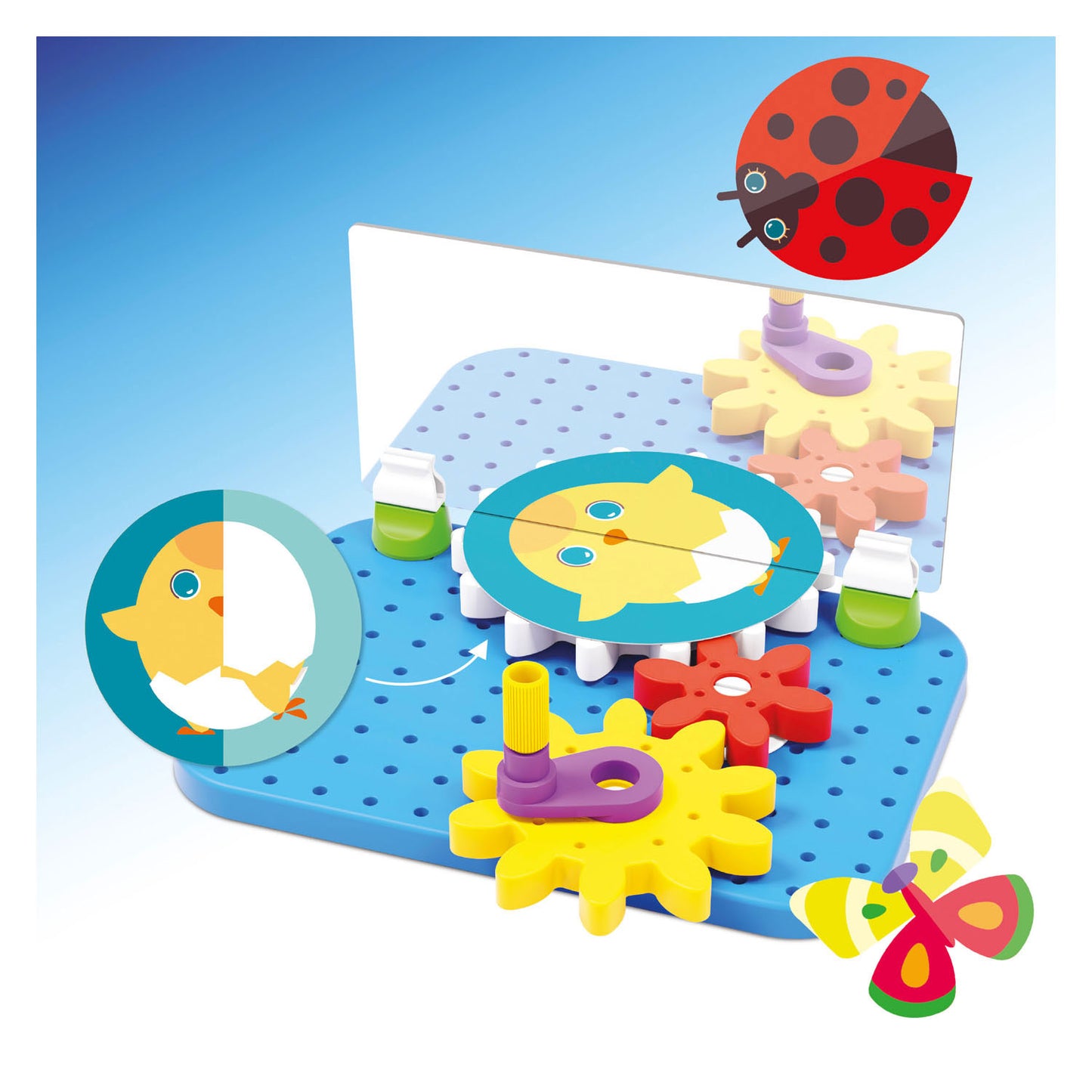 Quercetti Mirrorello Gear Set Animaux