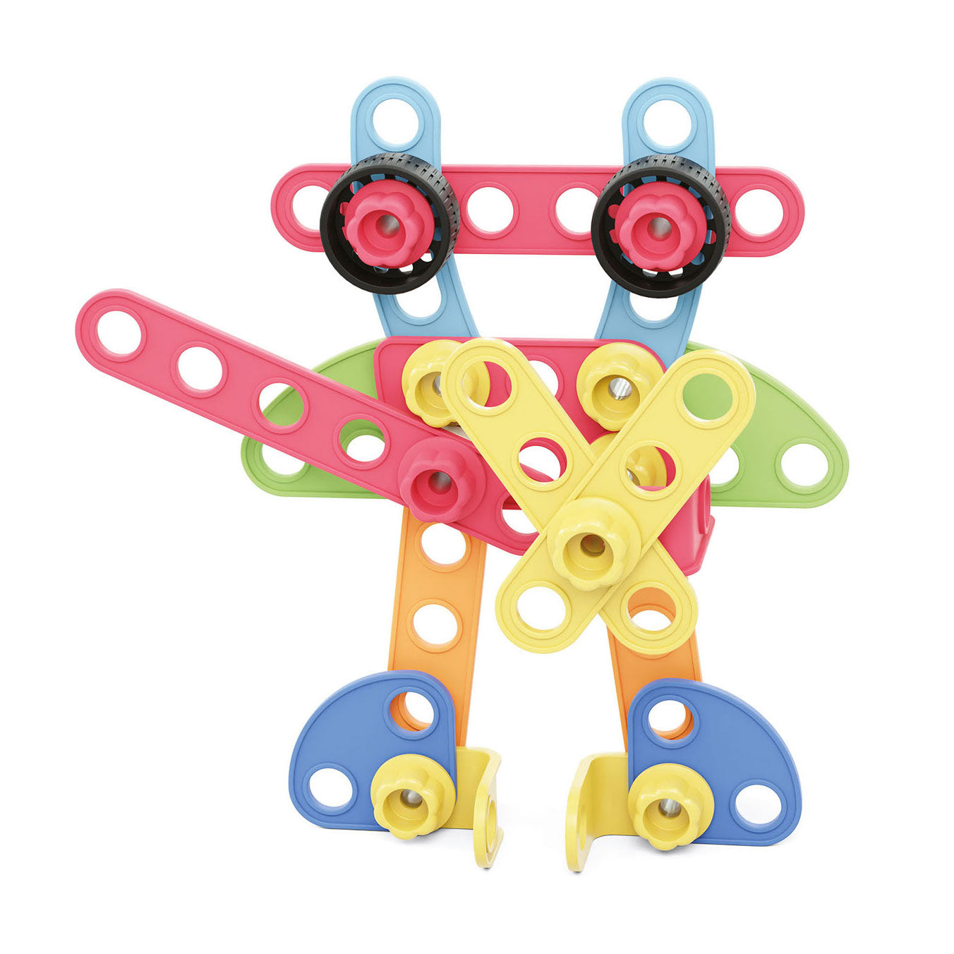 Quercetti Tecno Play Construction Building Set, 52dlg.