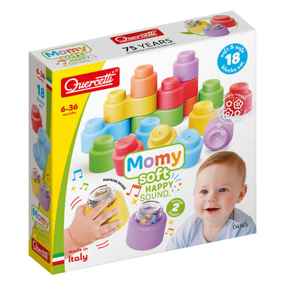Quercetti Momy Soft Building Blocs avec Sound, 18dlg.