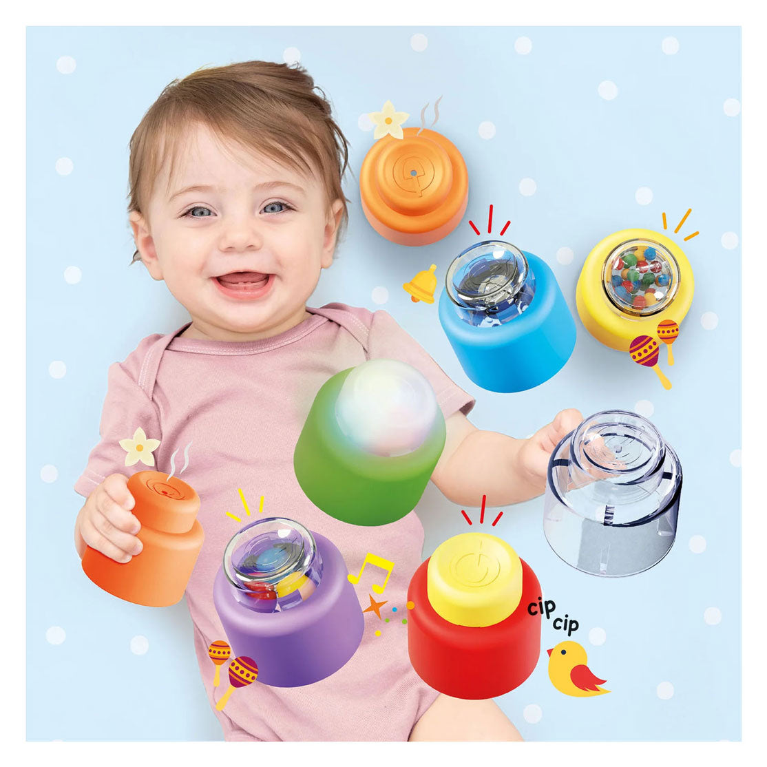 Quercetti momy doux sensoriel - 8 pcs.
