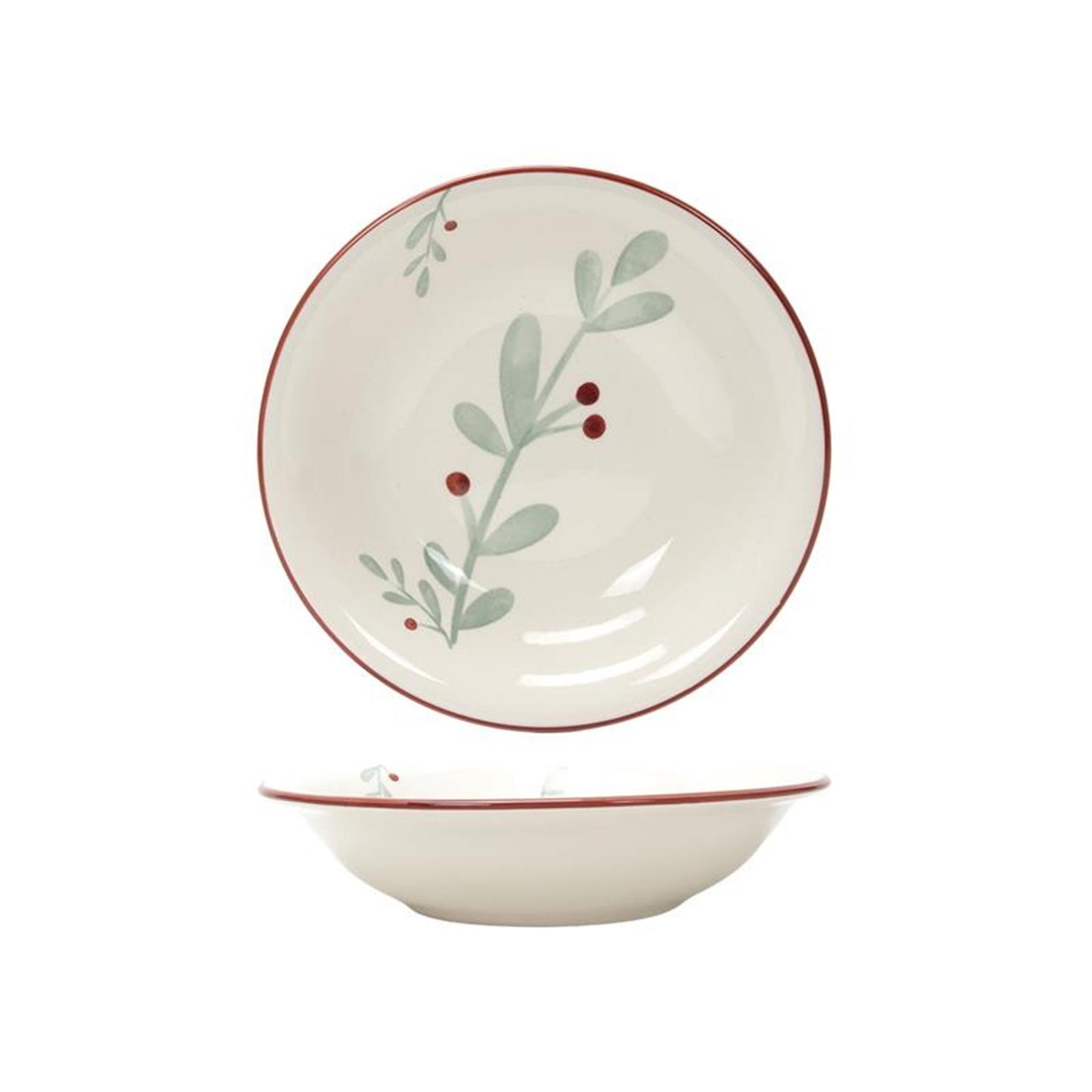 Svenska assiette vivante profonde 'berry' rouge ø20,5cm