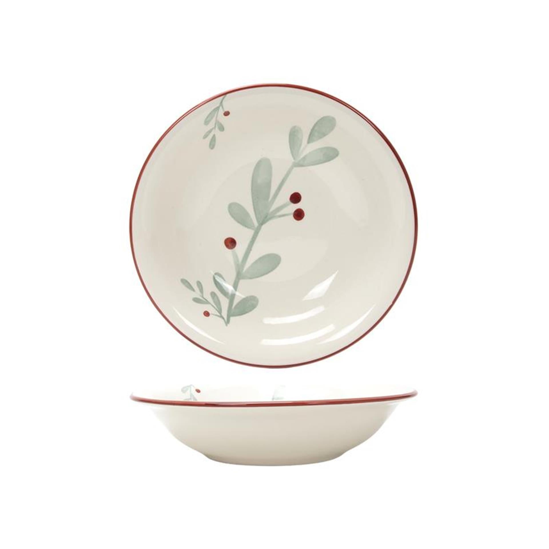 Svenska assiette vivante profonde 'berry' rouge ø20,5cm